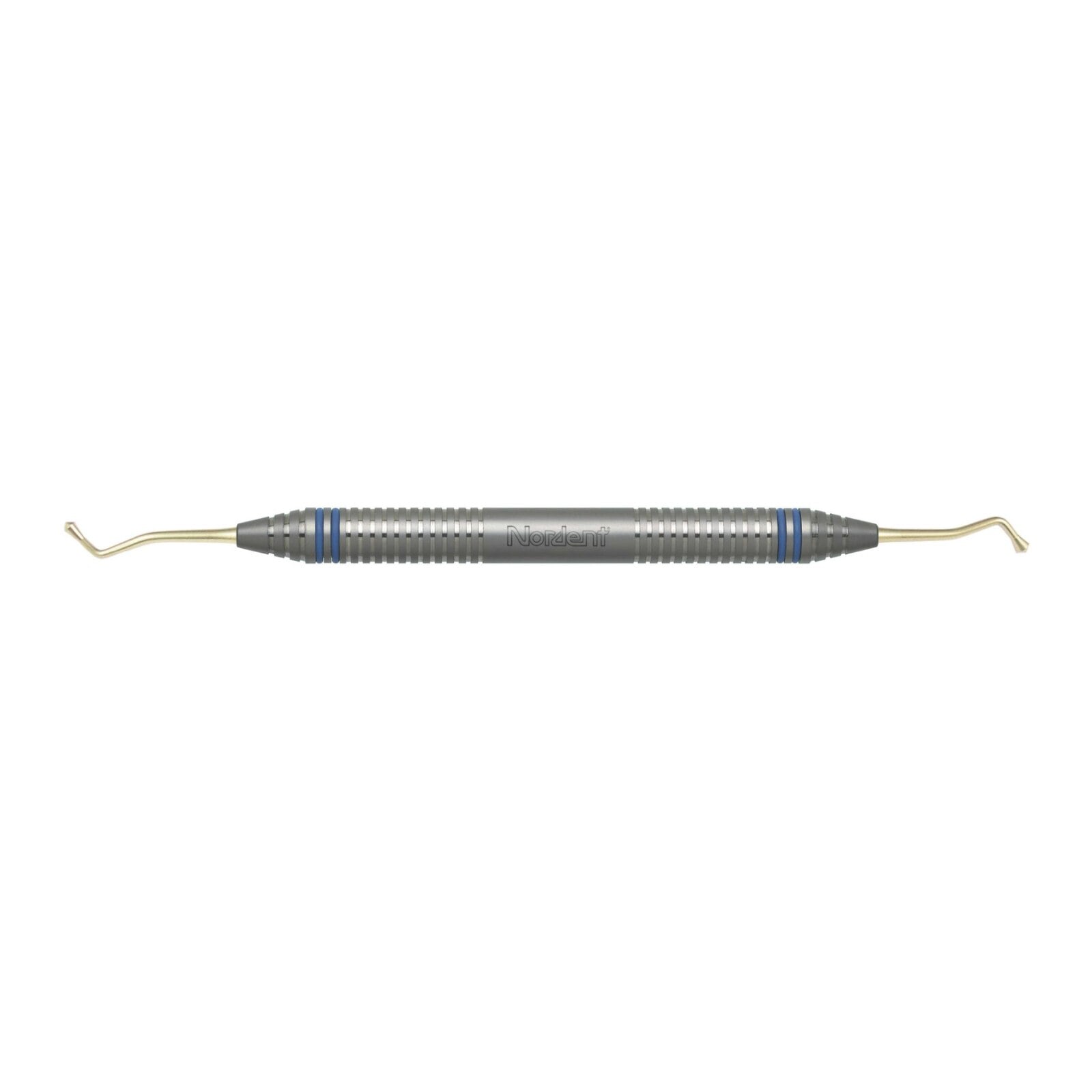 Nordent Acorn #29 Titanium-Nitride Coated Double-End Composite Placement Instrument, DuraLite ColorRings Handle, 2.3mm/2.8mm Tips
