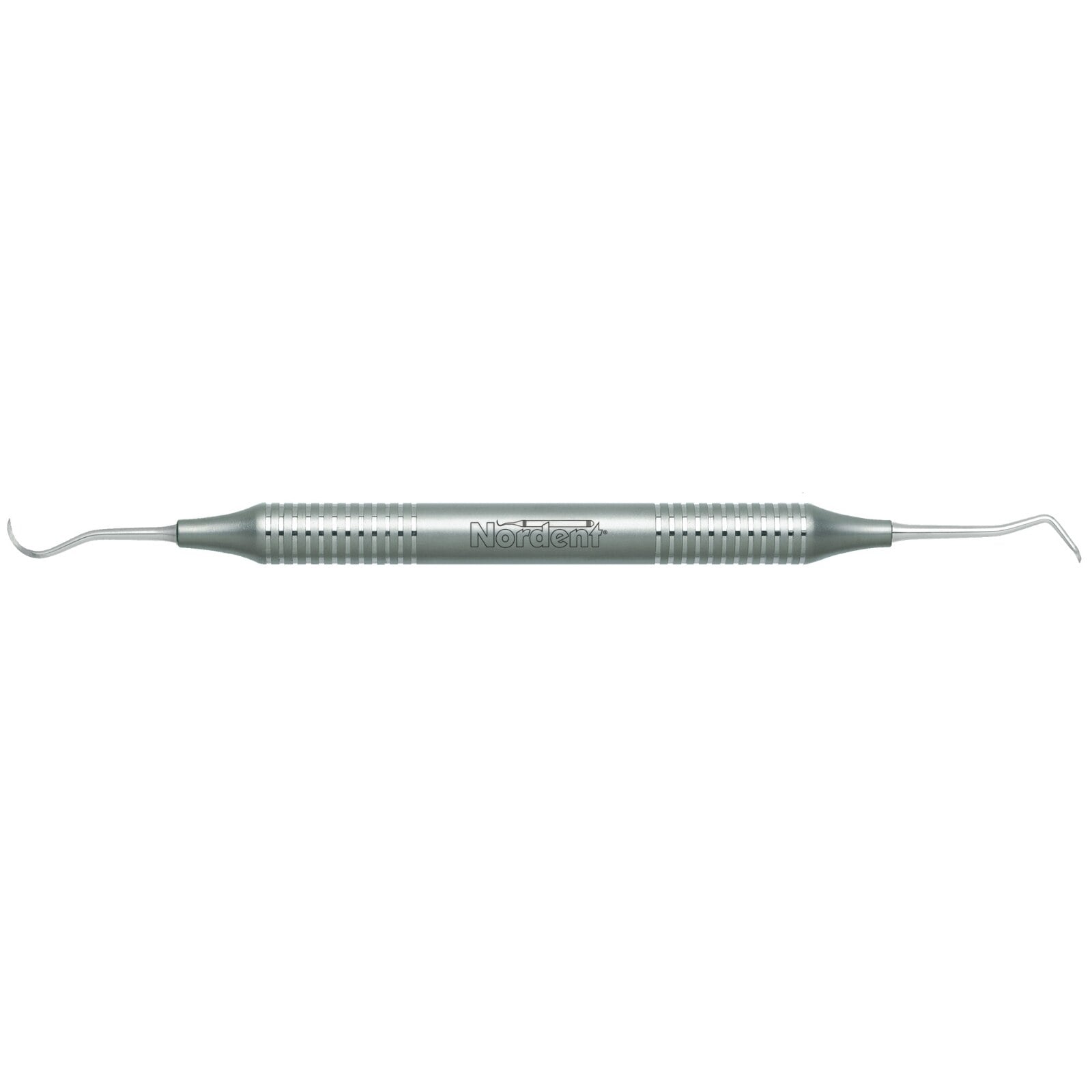 Nordent Anterior Sickle-Spoon Scaler #1, Double-Ended, DuraLite Round Handle, RESCN1