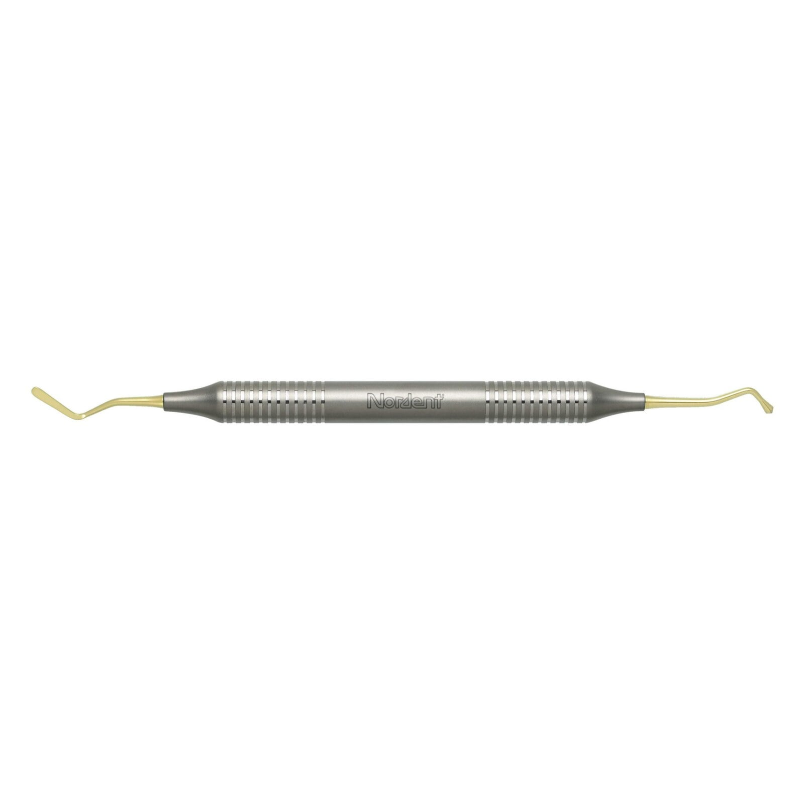 Nordent Composite Placement Instrument #23, Paddle/Acorn, Double End, Titanium Nitride Coated, DuraLite® ColorRings™ Handle, Stainless Steel