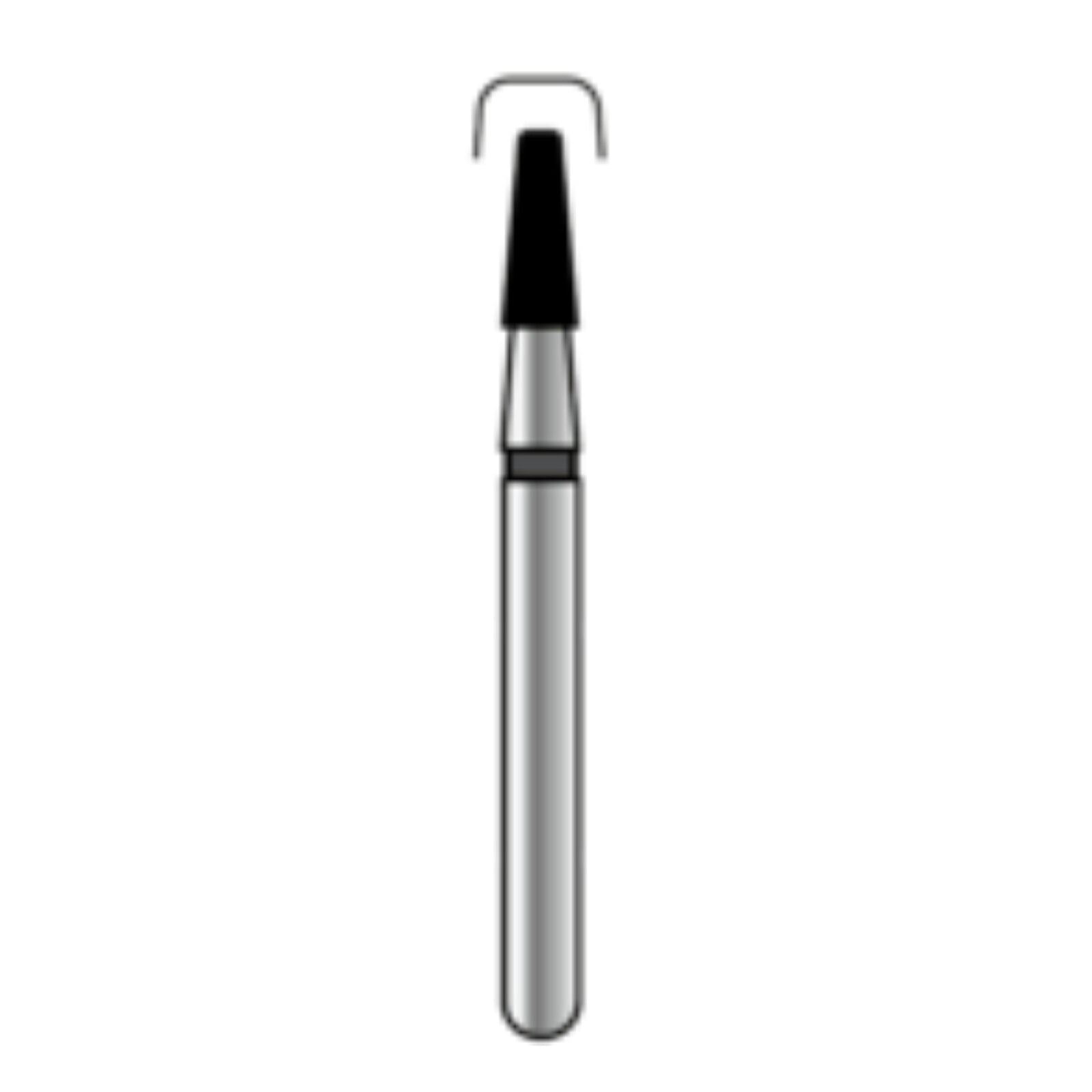 Alpen x1 Single Use Diamond Bur, FG, #845R, Modified Flat End Taper, Medium Grit, 2.5 mm Diameter, 4.0 mm Length, Gray, 25/Pkg