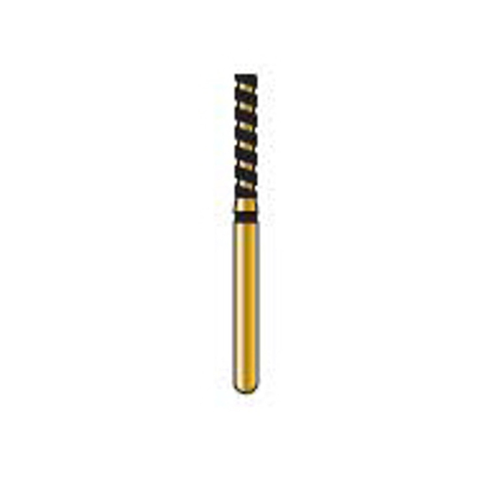 Alpen Diamond TurboCut FG 837-014 Supercoarse Grit Flat End Cylinder Bur, 5/Pk