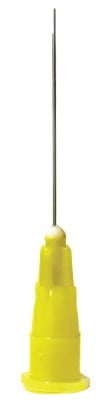 Appli-Vac Bendable Needle Tips, 27 Gauge, 1", Yellow, 20/Box, 315027