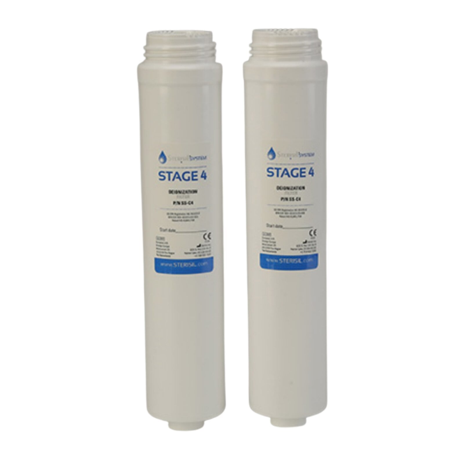 Sterisil G4 Waterline Cleaner System Stage-4 Extended Life Deionization Replacement Cartridges, 2/Pk