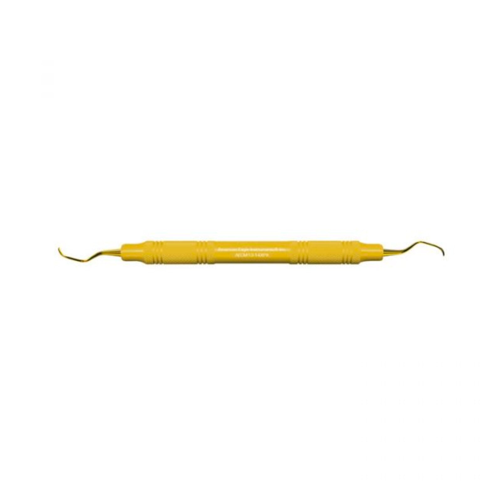XP Universal Curettes, #13/14 McCall, Double End, EagleLite Yellow Resin Handle, 3/8" (9.5mm), AECM13-14XPX
