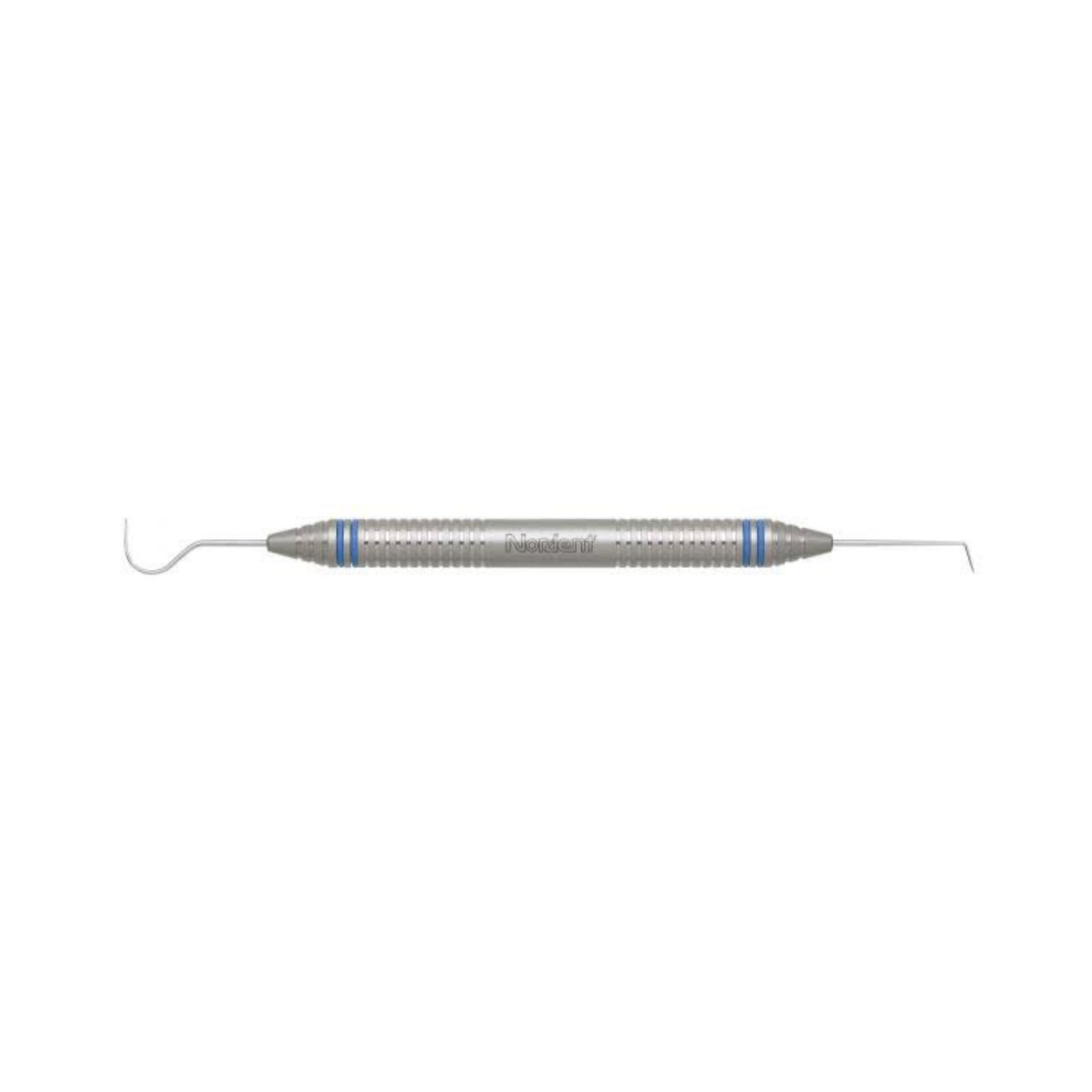 Nordent Double-Ended Explorer #23/6, DuraLite ColorRings Handle, Stainless Steel, Each