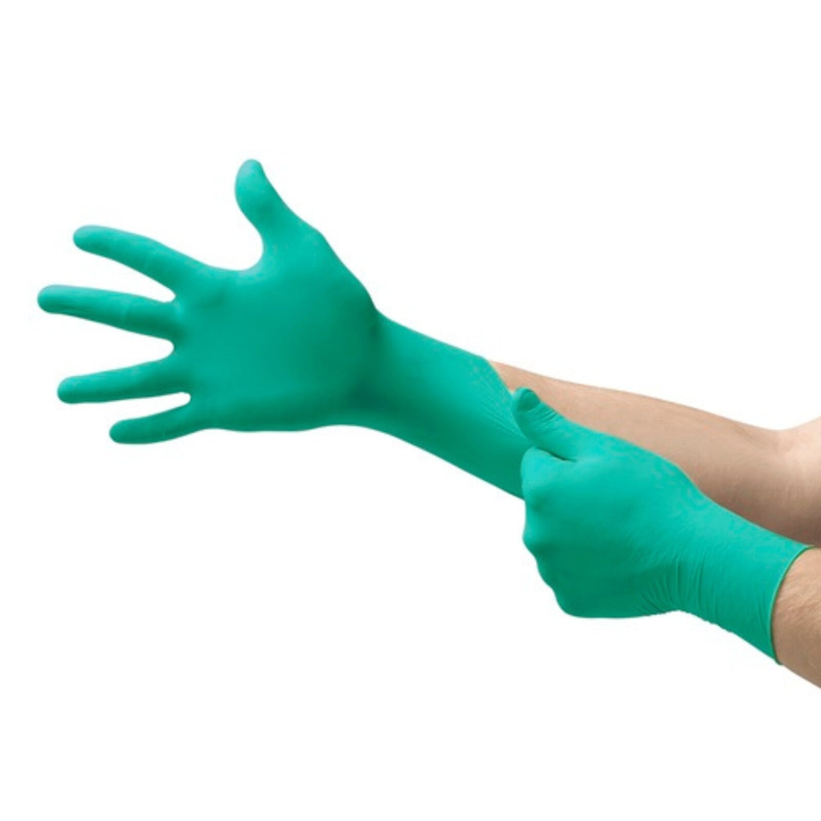 Microflex Neogard TOUCH 73-737 Neoprene Exam Gloves, Powder-Free, Latex-Free, Textured Fingertips, Green, X-Large, 180/Box