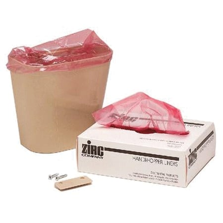 Zirc Dental Handi-Hopper Liners, Clear, 7" x 10" x 3" Gusset, 100/Box, 20Z410