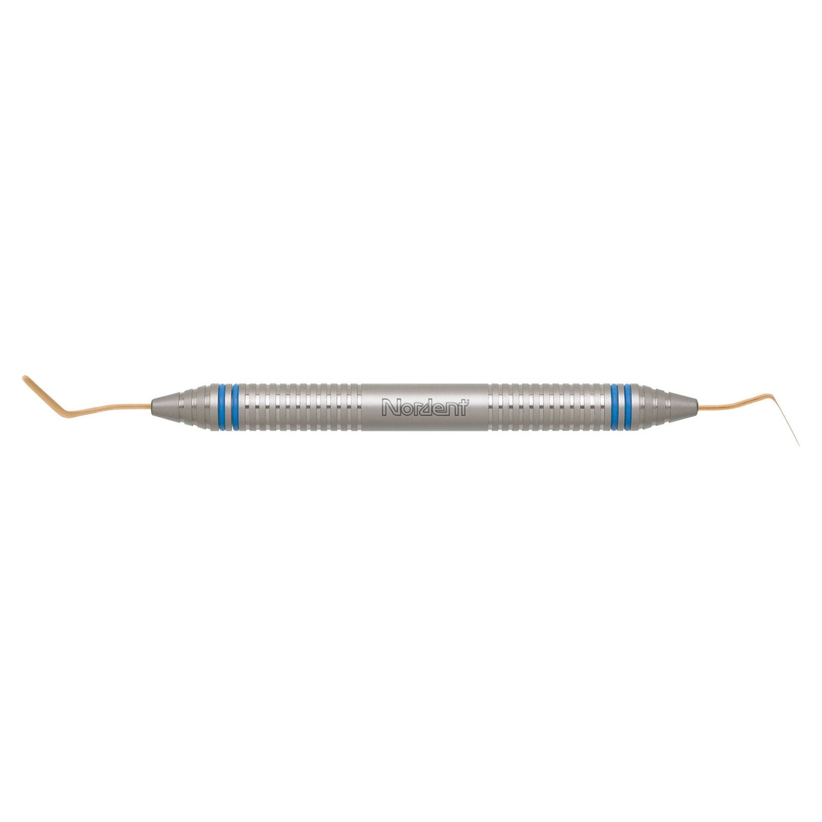 Nordent Composite Placement Instrument #50, Double-End Paddle/Condenser, Titanium Nitride Coated, DuraLite ColorRings Handle, Stainless Steel
