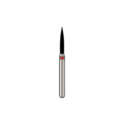 Alpen x1 Single-Use Diamond Bur, FG #862 Flame, Fine Grit, 1.2 mm, 25/Pkg, X862F012