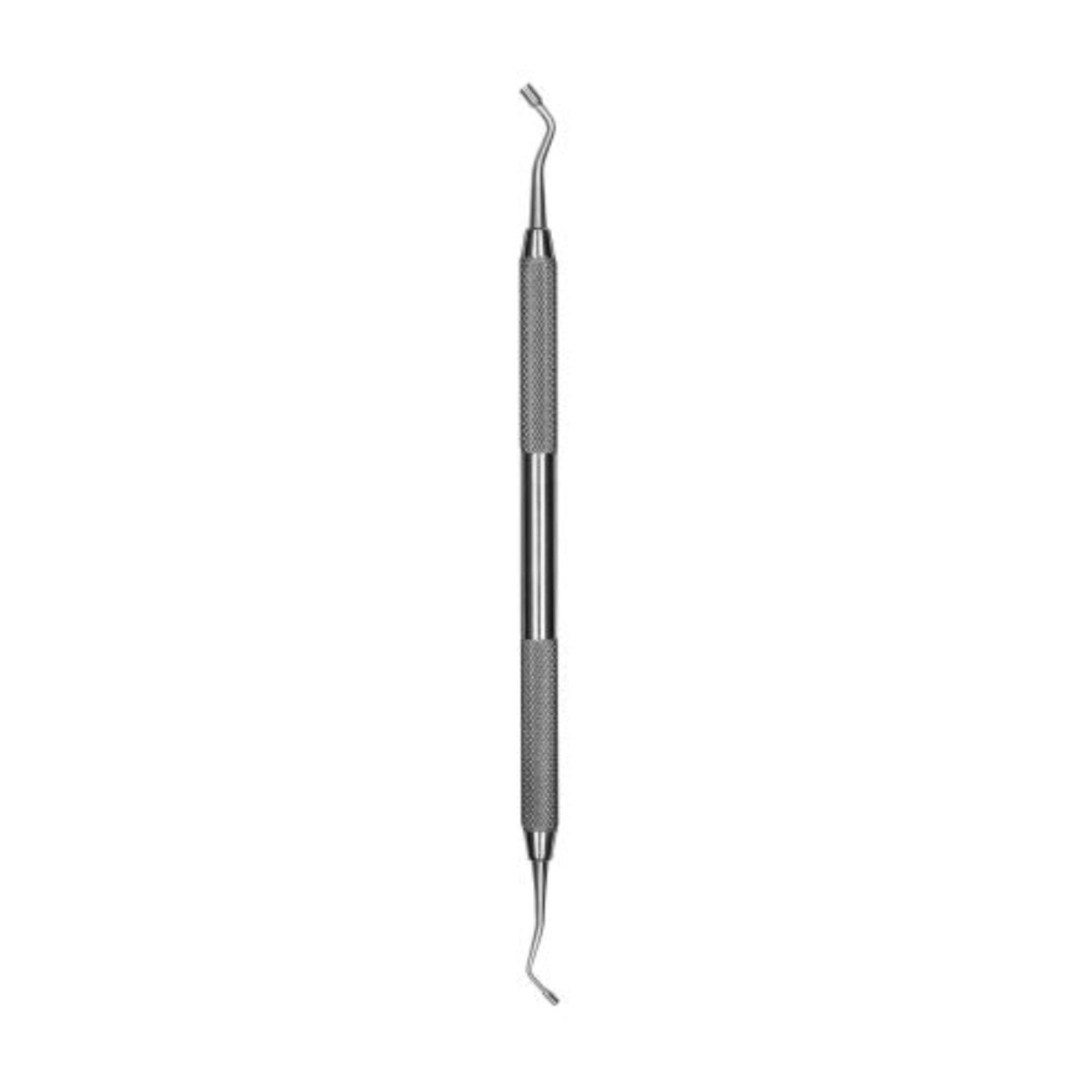 Hu-Friedy Amalgam Plugger, Double-Ended, Size 1/2, Serrated, ResinEight Handle, 1.5 mm x 2.5 mm, PLG1/28