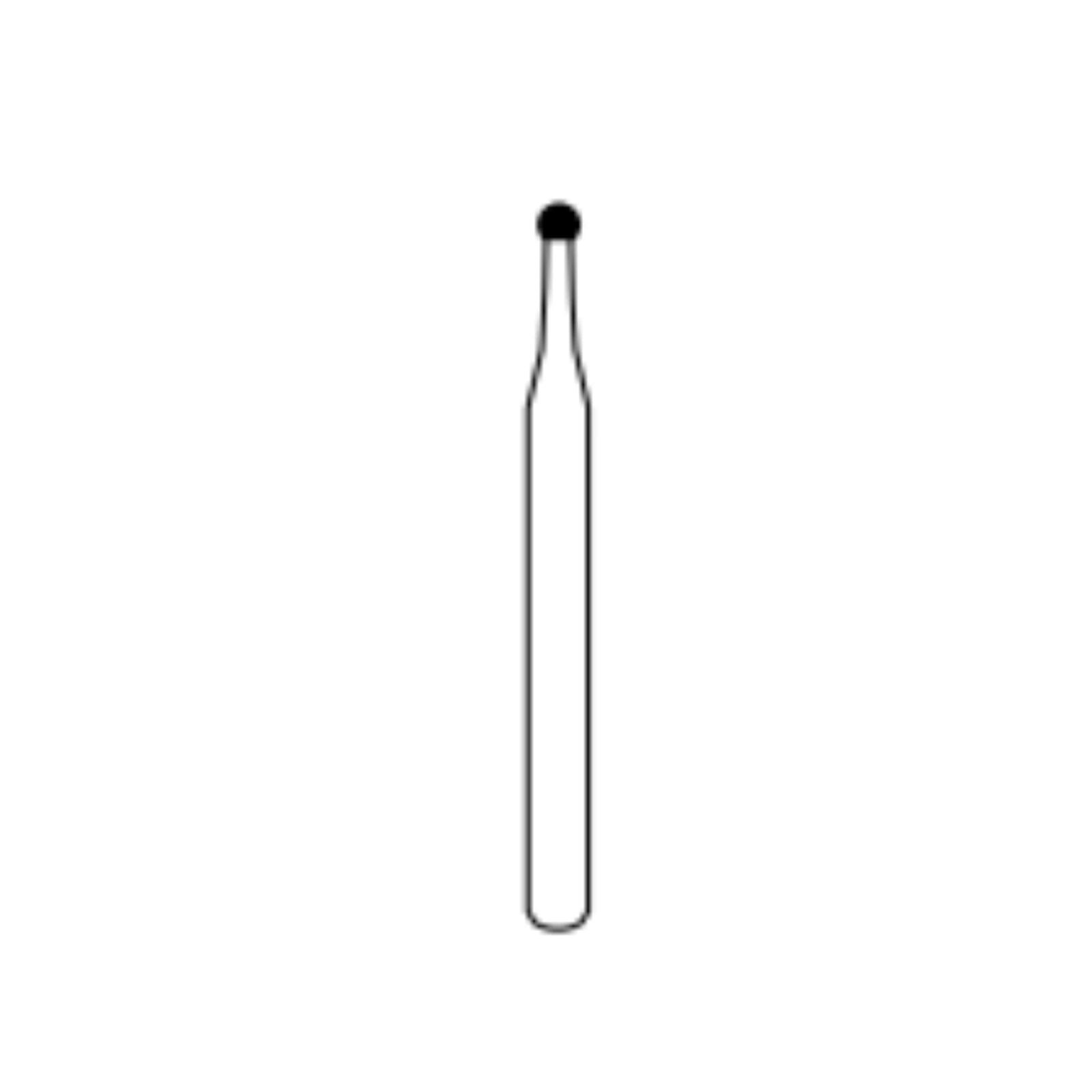 Alpen FG Carbide Bur, Round #3, Friction Grip, 1.2 mm Diameter, 10/Pkg