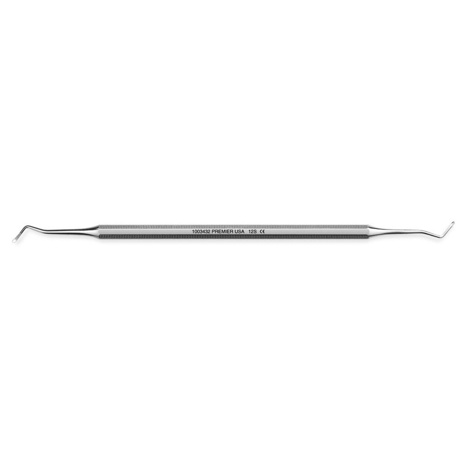 Premier #12S Double-Ended Excavator with Octagonal Handle, 1.1 mm Tip, 1003432