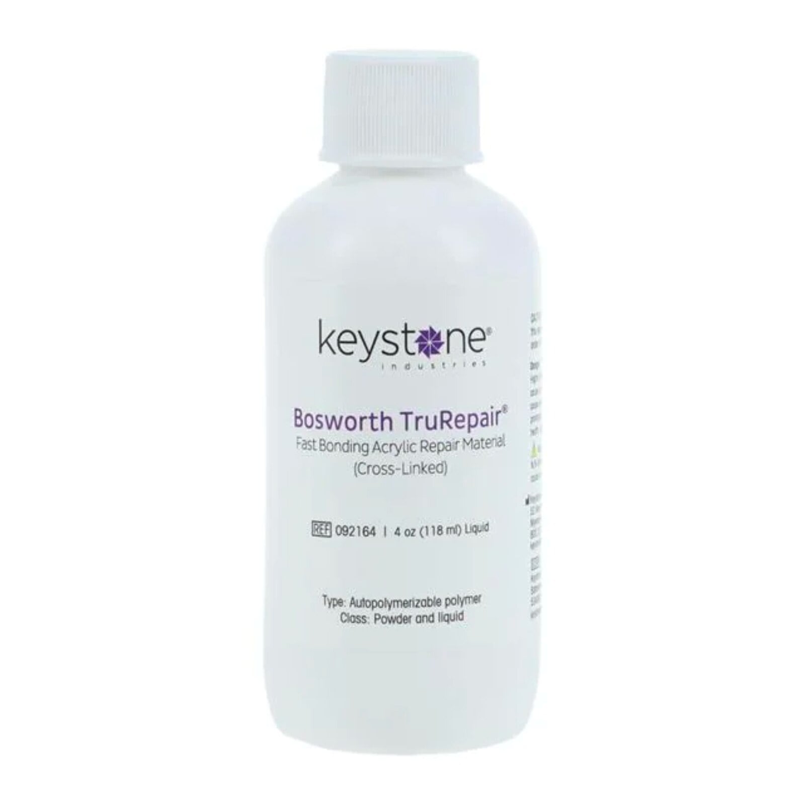 TruRepair Self-Curing Acrylic Repair Liquid, 4 oz Bottle, 092164