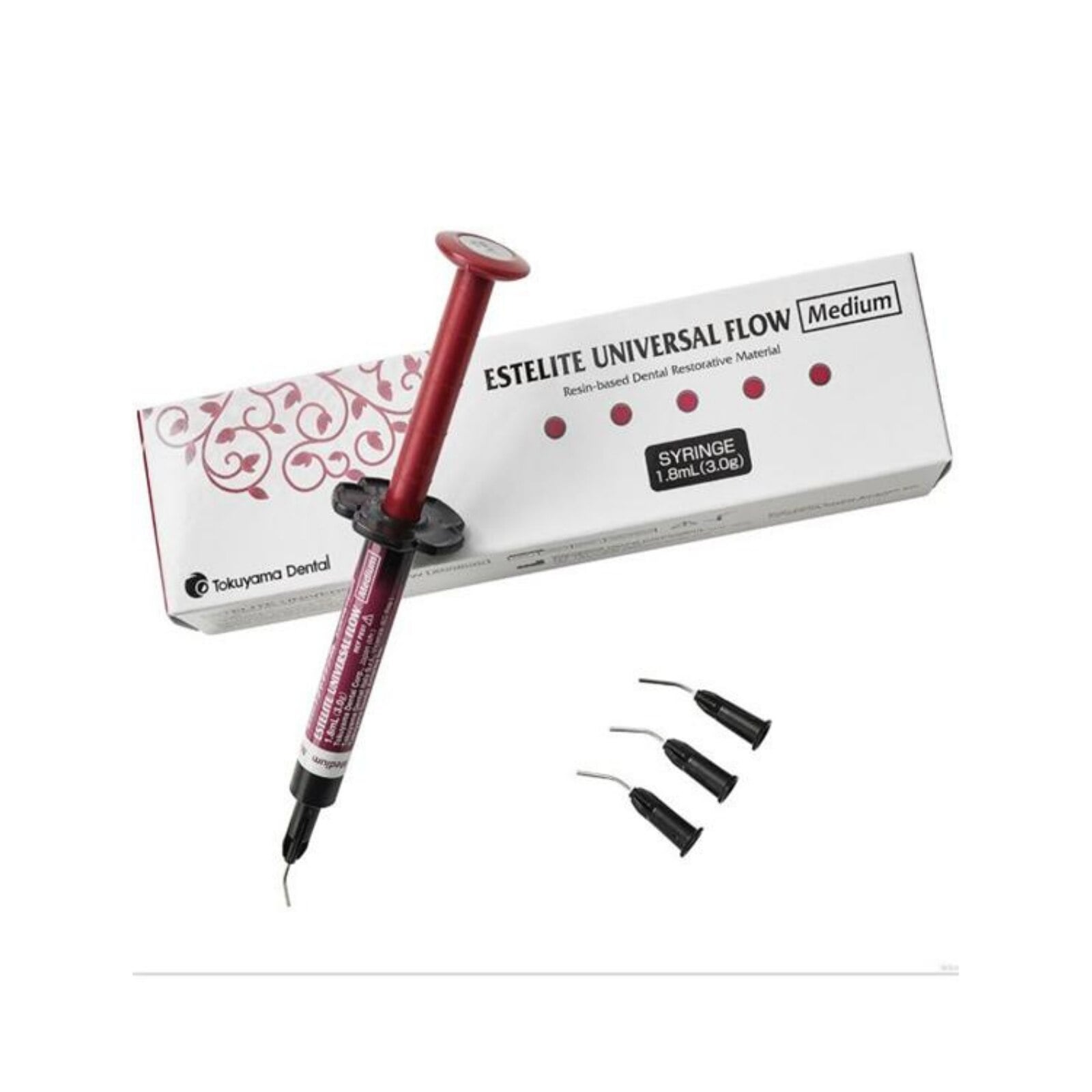 Estelite Universal Flow Medium Flow Flowable Composite, Shade B3, 3 g Syringe with Tips, 13888