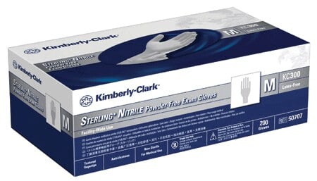 Sterling Nitrile Exam Gloves, Powder-Free, Latex-Free, Non-Sterile, Large, Gray, 200/Box, 50708