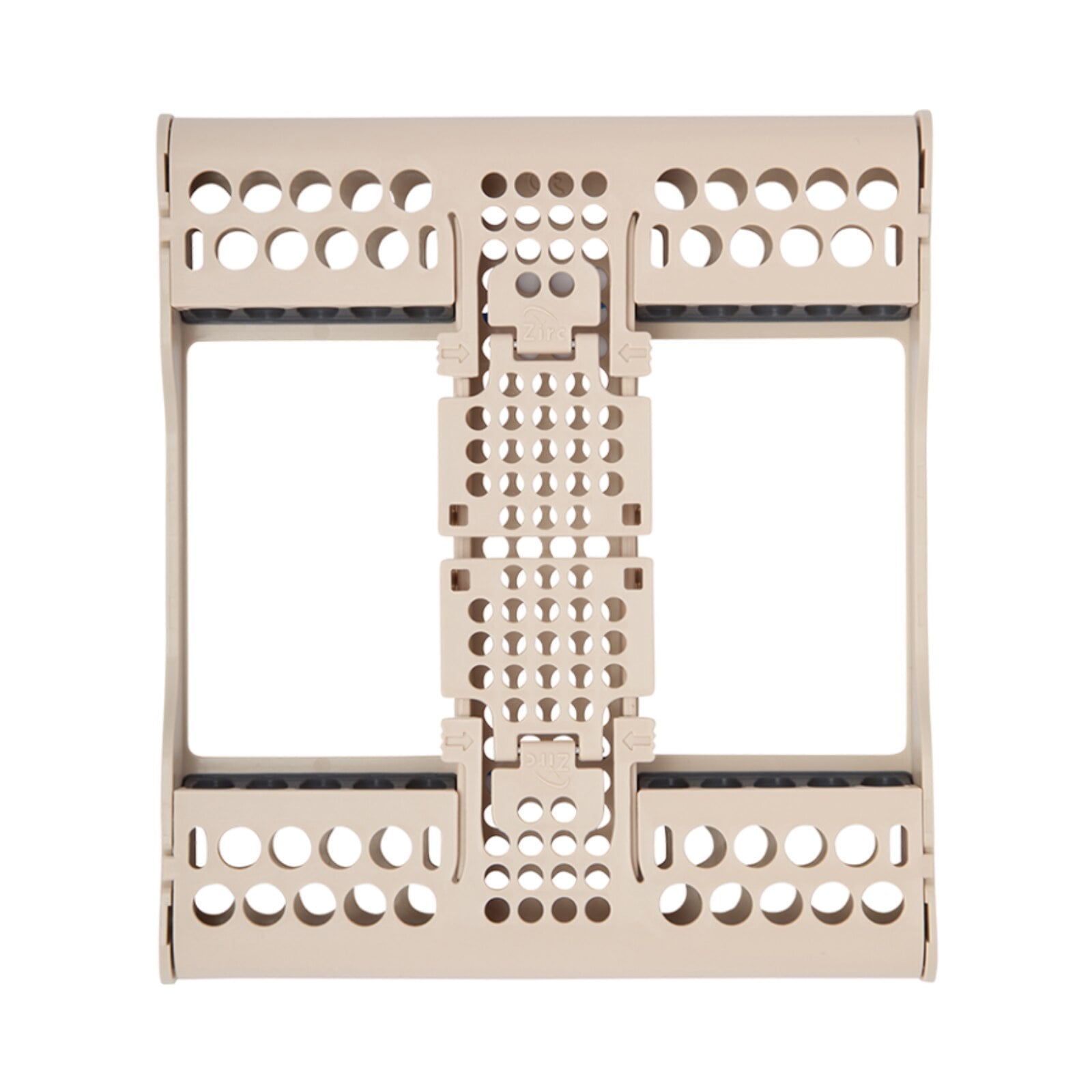 Zirc E-Z Jett® Instrument Cassette, 10-Place, Beige, 7-15/16" x 7" x 1-1/8", 50Z930G