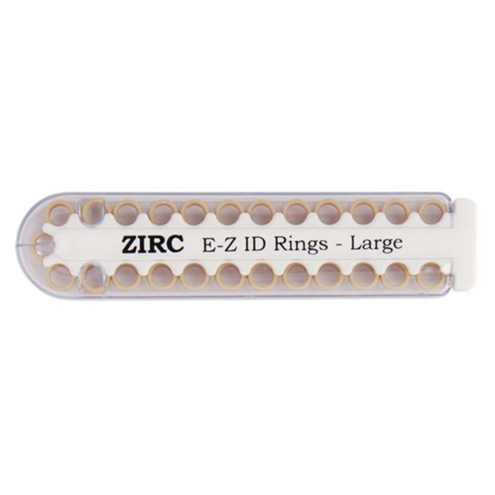 Zirc E-Z ID Instrument Rings, Large, Beige, 1/4", 25/Pack, 70Z200-G