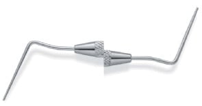 Premier Dental Products Root Canal Plugger, Double-End, Size 5/7, Stainless Steel, Round Handle, 1/Ea, 1003863