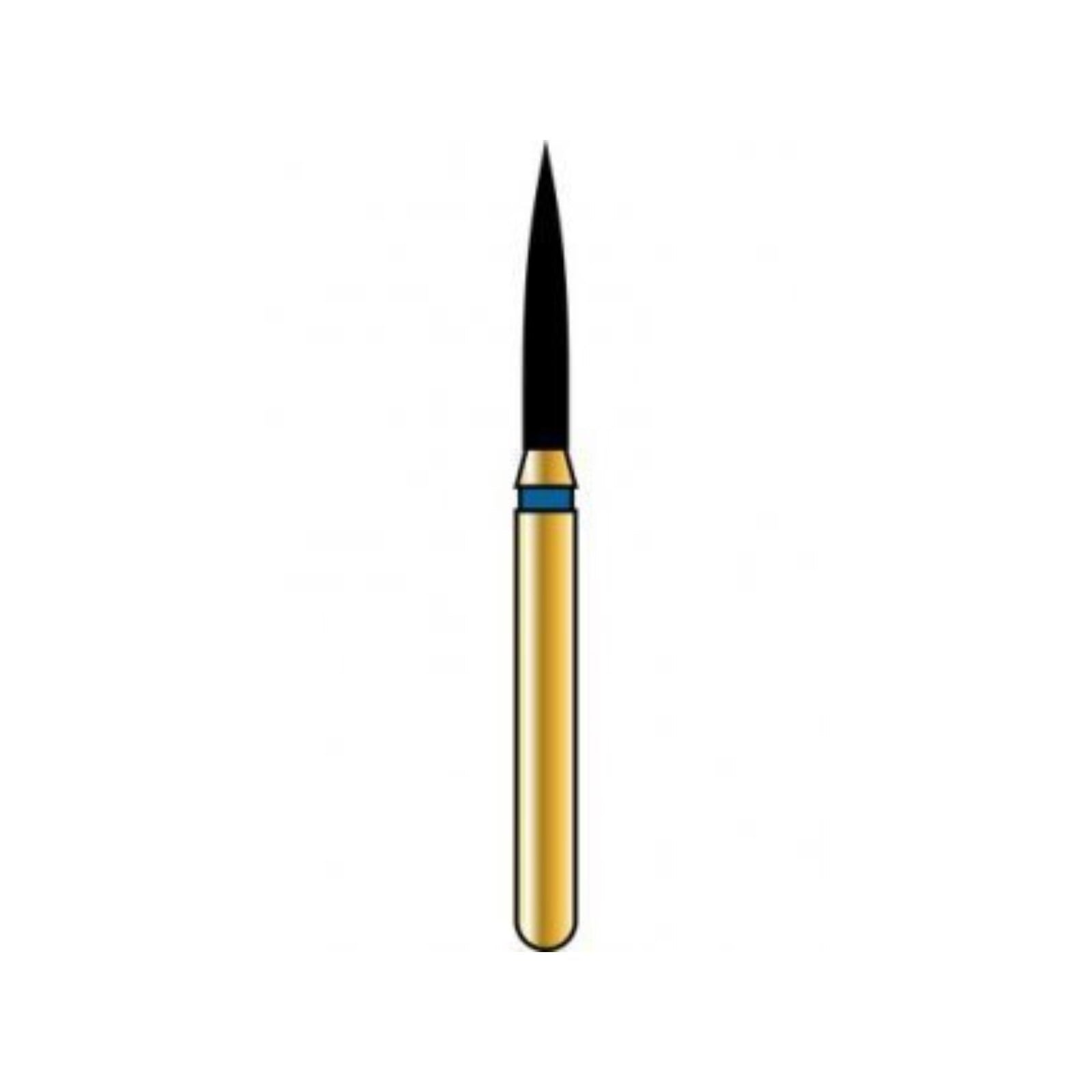 Alpen® Multi Use Diamond Bur, FG, Fine, Red, Cone Tapered Flat End, #846R, 1.6 mm Diameter, 6.0 mm Length, 5/Pkg