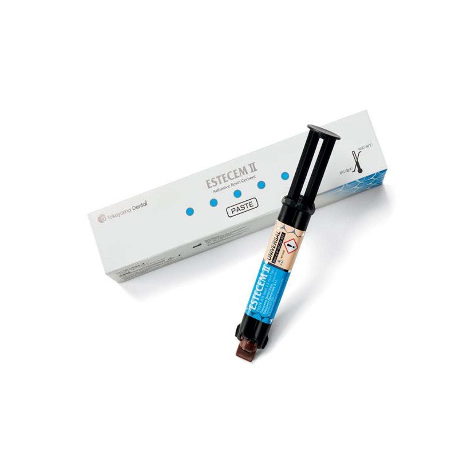 EsteCem II Dual-Cure Resin Cement, Brown Paste Refill Syringe, 4.7g, 16178
