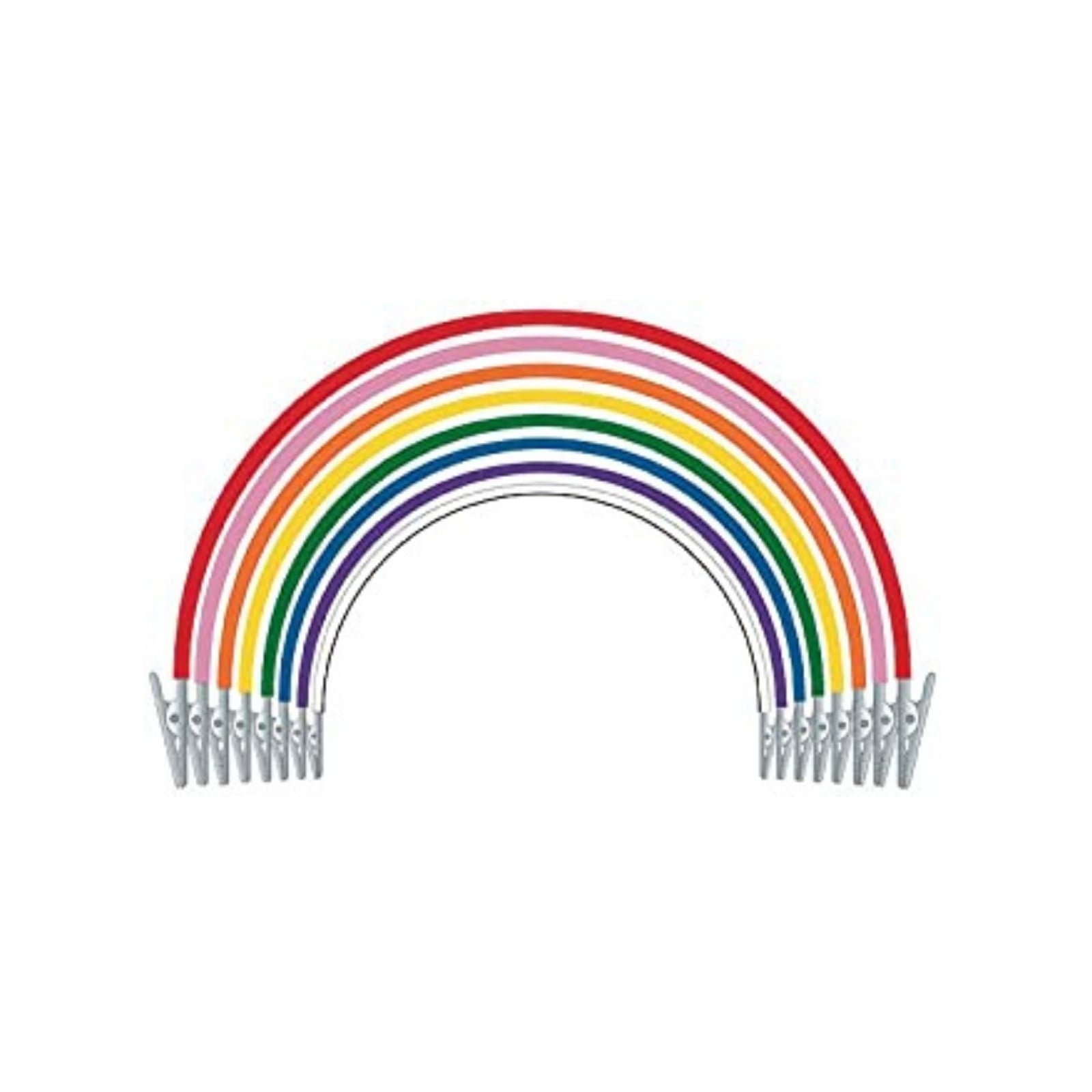 Super Bib Clips Assortment, Silicone, Autoclavable, 14", Assorted Colors, 8/Pk, 605290