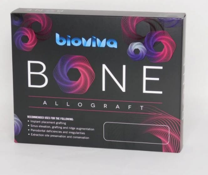 BioViva Mineralized Cortical-Cancellous Bone Allograft, 250-1000 µm, 0.25 cc Jar, Sterile, 1/Pk