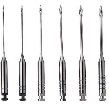 Kerr Gates Glidden Drills, RA, 18mm, Assorted Sizes #1-#6, 6/Pk, 17289