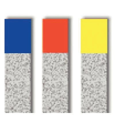 NTI Diamond Finishing Strips, Narrow, 2.5mm Wide, Medium Grit, Blue, 0.10mm Thick, 10/Pk, FS2-M