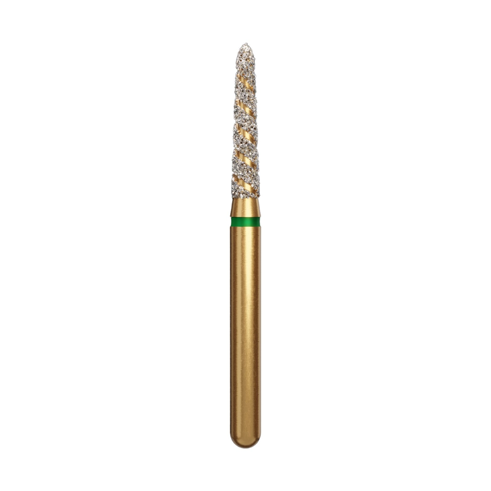 Alpen TurboCut Diamond Bur, FG #878K-016, Curettage/Beveled Taper, Supercoarse Grit, 5/Pk