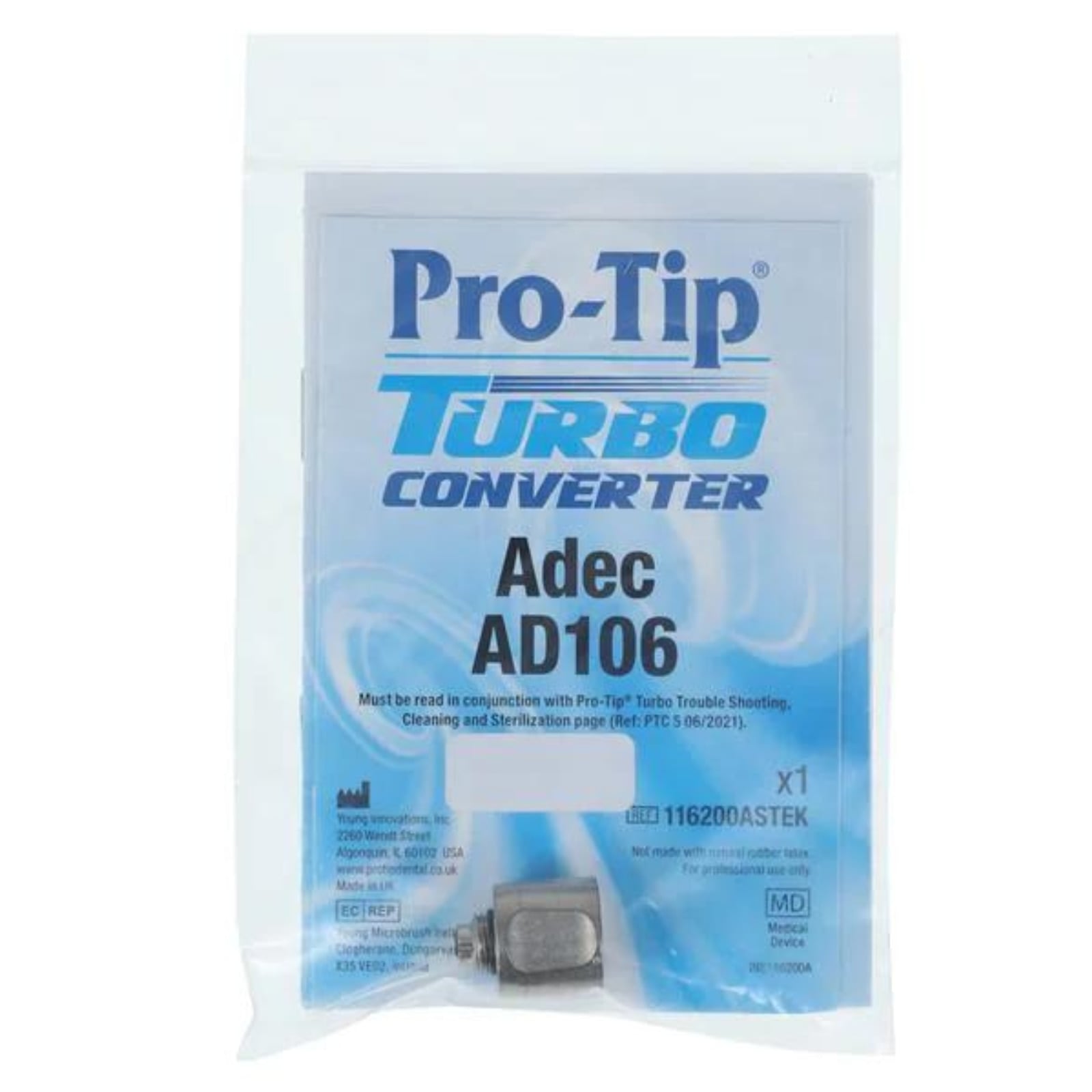 Pro-Tip Converter for Adec, Single-Use, 1/Pk, 1007090
