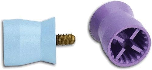 Young Dental Prophy Cup Petite LF Web Soft Purple, Screw Type, Latex-Free, Short, 144/Box, 054601