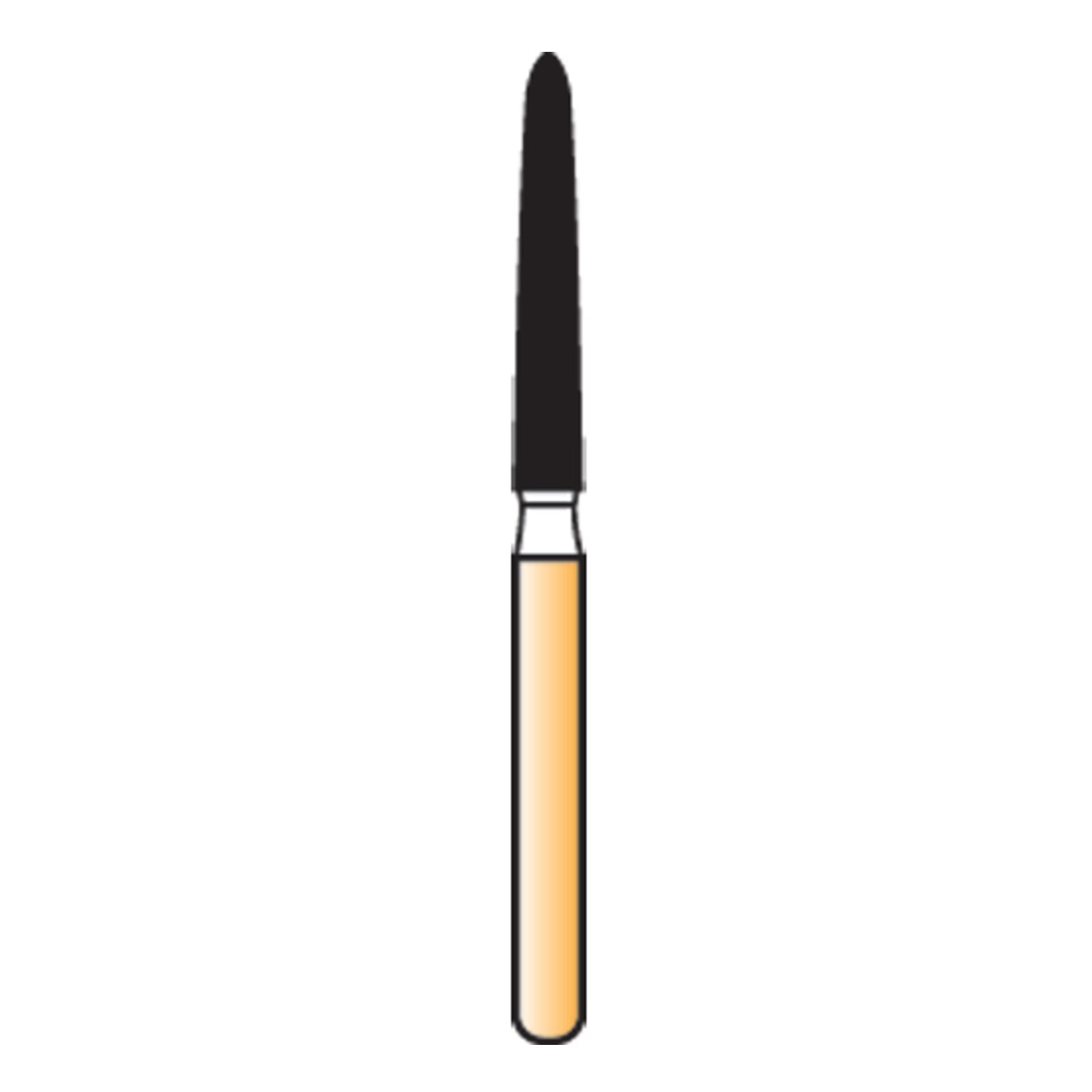 Alpen Carbide Trimming & Finishing Bur, 12-Blade, Friction Grip, Curettage, 1.6 mm Diameter, #7282K6, 5/Pkg