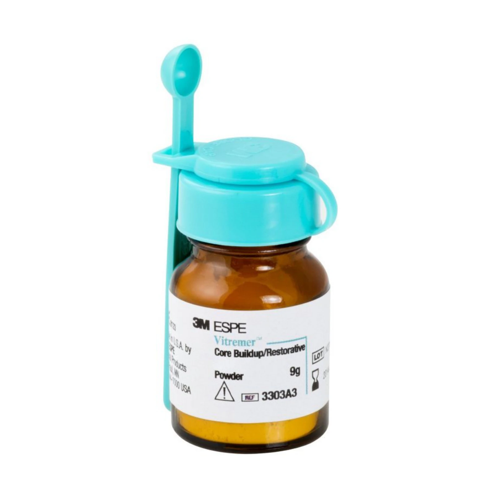 3M Vitremer Core Buildup/Restorative Powder Refill, Shade A3.5, 9 g Bottle with Spoon, 3303A3.5