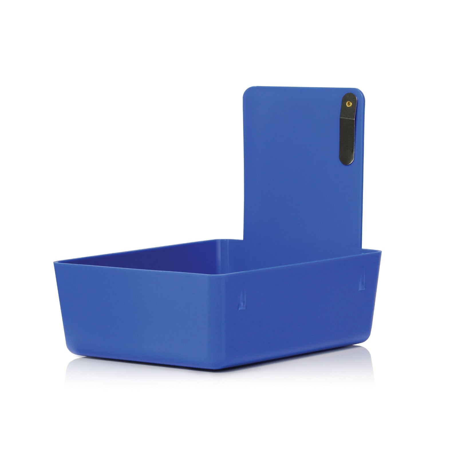 Keystone Classic Lab Work Pans, Blue, Medium, 5" W x 7" H x 2.5" D, Metal Clip, 12/Pack, 7000371