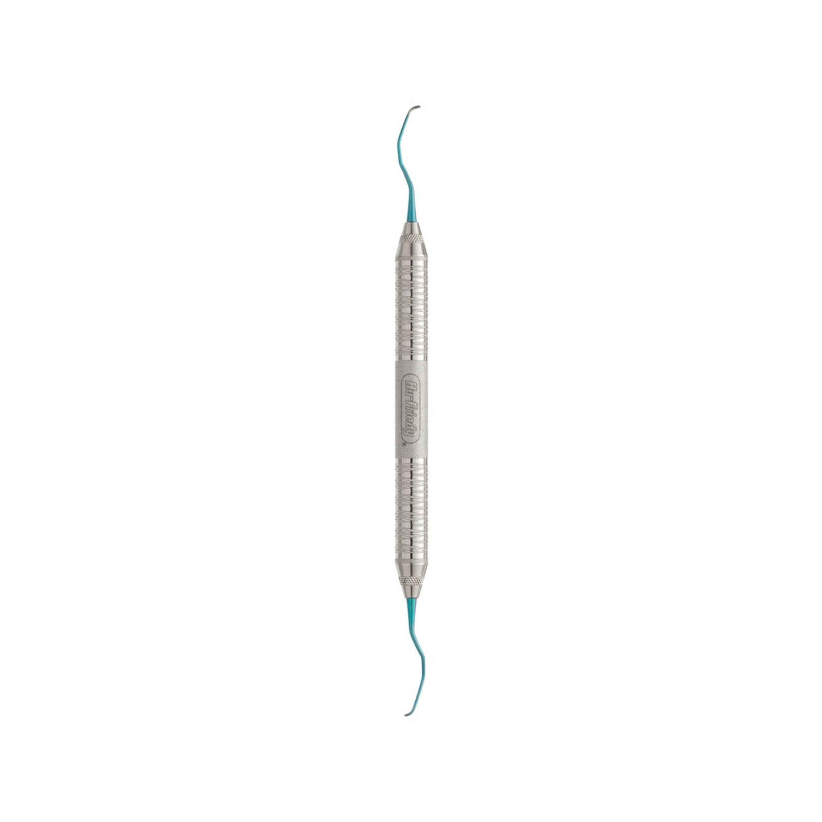 Hu-Friedy Titanium Implant Scaler Mini Five 11/12, Double End, Anodized Teal, IMPM11/12T