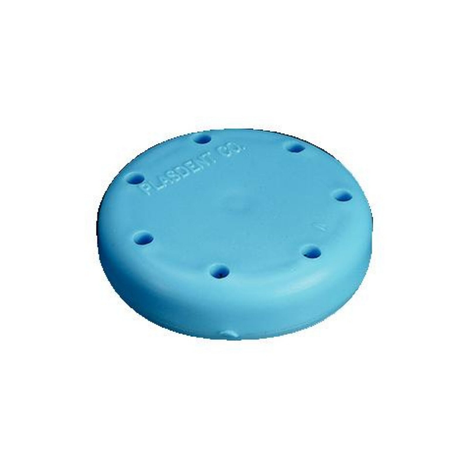 Plasdent Small Round Magnetic Bur Block, Neon Blue, 7-Hole, 1-5/8" Diameter, #400BS-2N