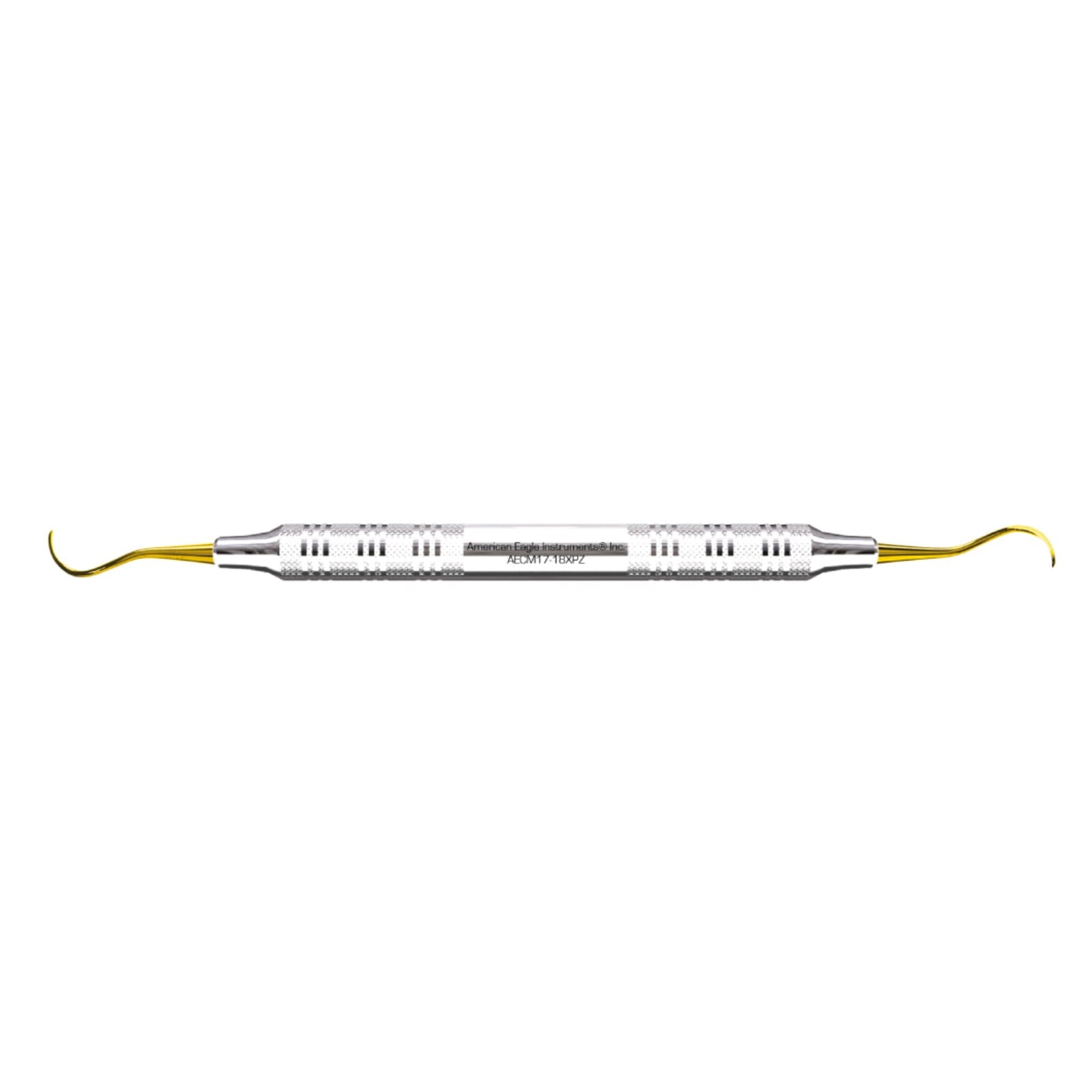 American Eagle XP Sharpen-Free® McCall 17-18 Curette, Double-Ended, 3/8" (9.5mm), Stainless Steel Handle, AECM17-18XPZ