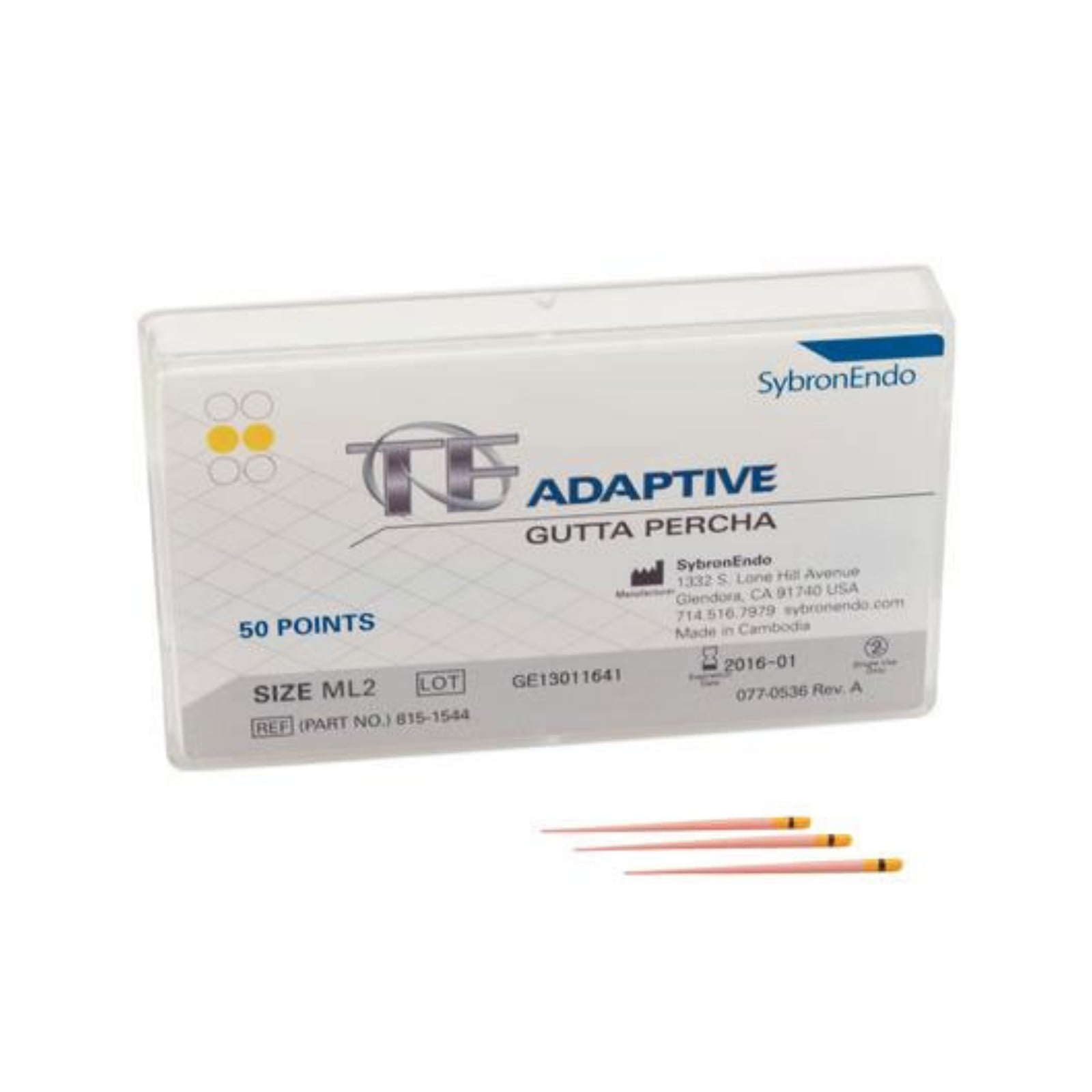 Kerr TF Adaptive Obturators, ML2 Medium/Large, Yellow, 36/Pack, 815-1563