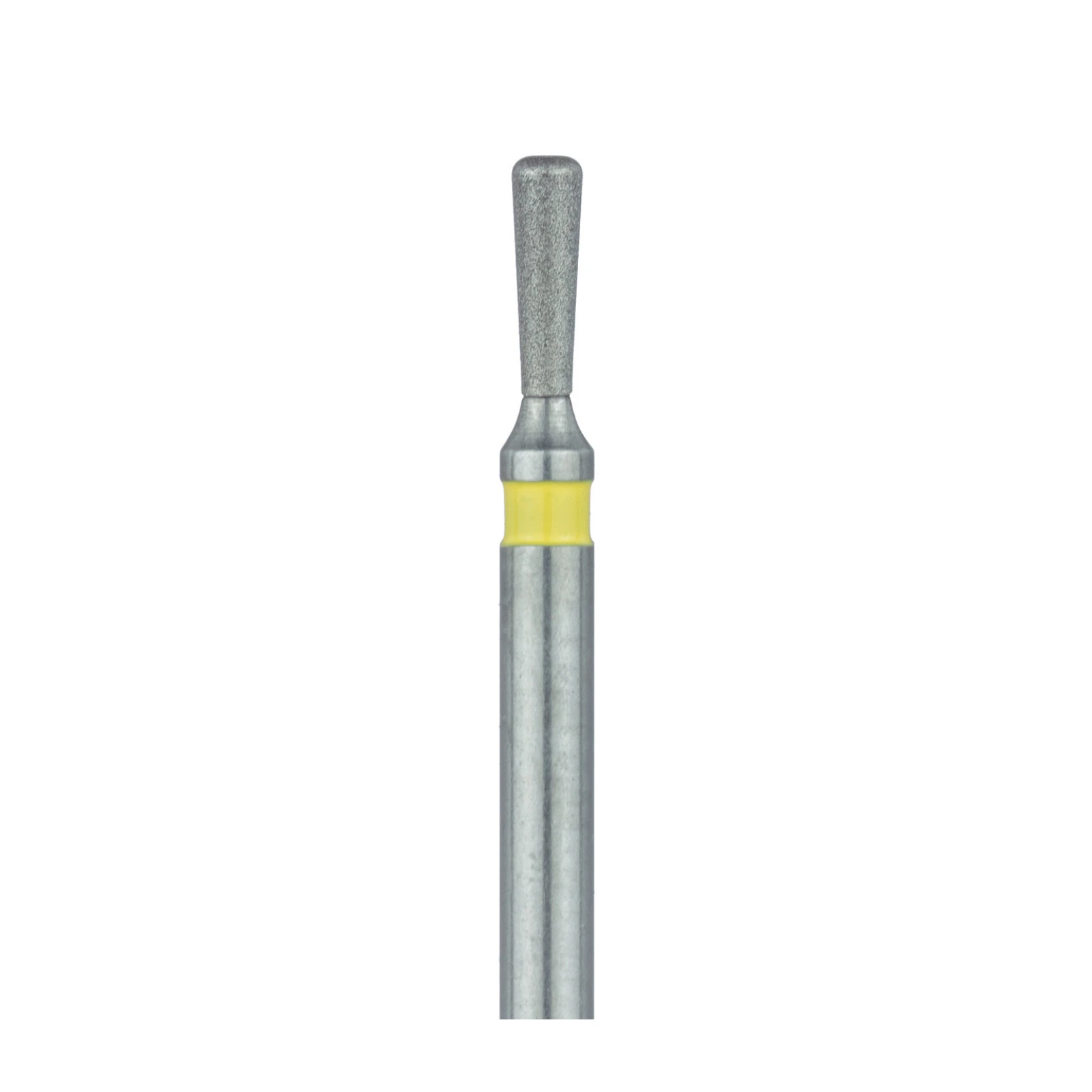 Meisinger 808LC-012-FG Extra Fine Diamond Bur, Long Pear, Friction Grip, 1.2 mm, 5/Pk