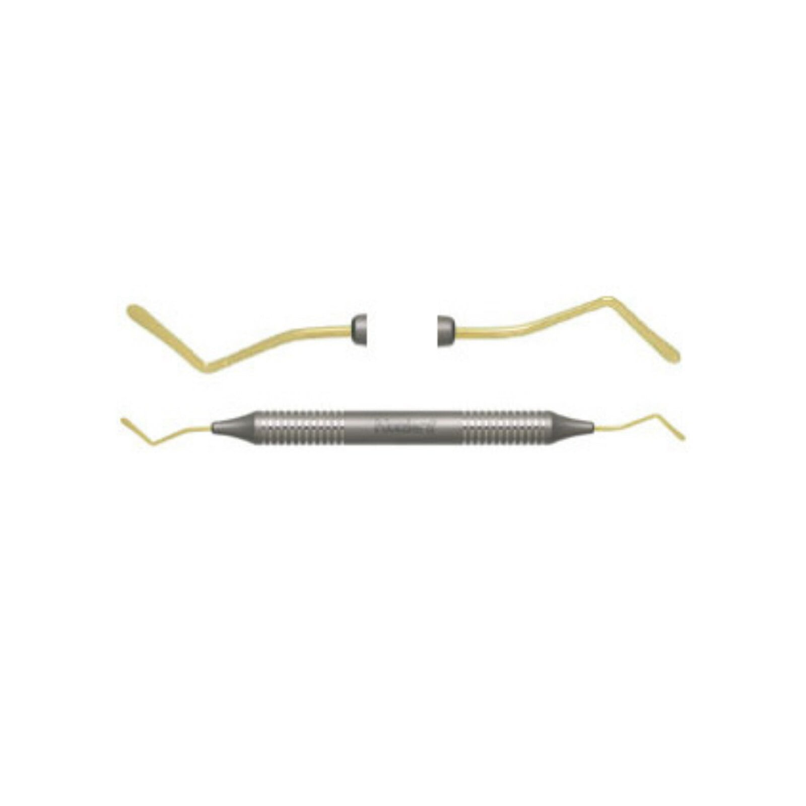 Nordent Titanium-Nitride Composite Placement Instrument, Double-Ended, Paddler/Condenser #25, DuraLite Round Handle, PFI4AT/BRN117SAT