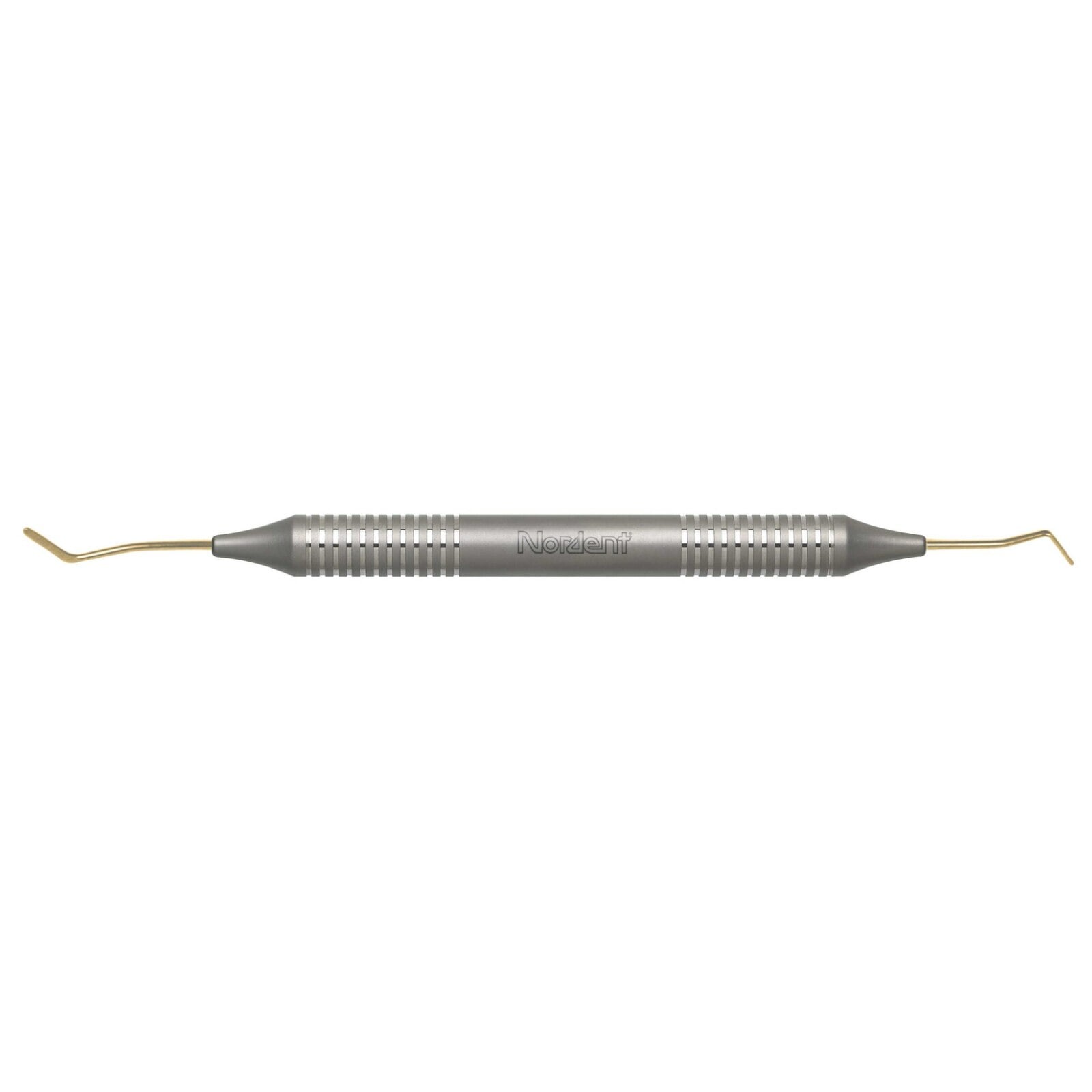 Nordent #38 Titanium-Nitride Coated Double-End Paddle Composite Placement Instrument, DuraLite Round Handle, REPFI38T