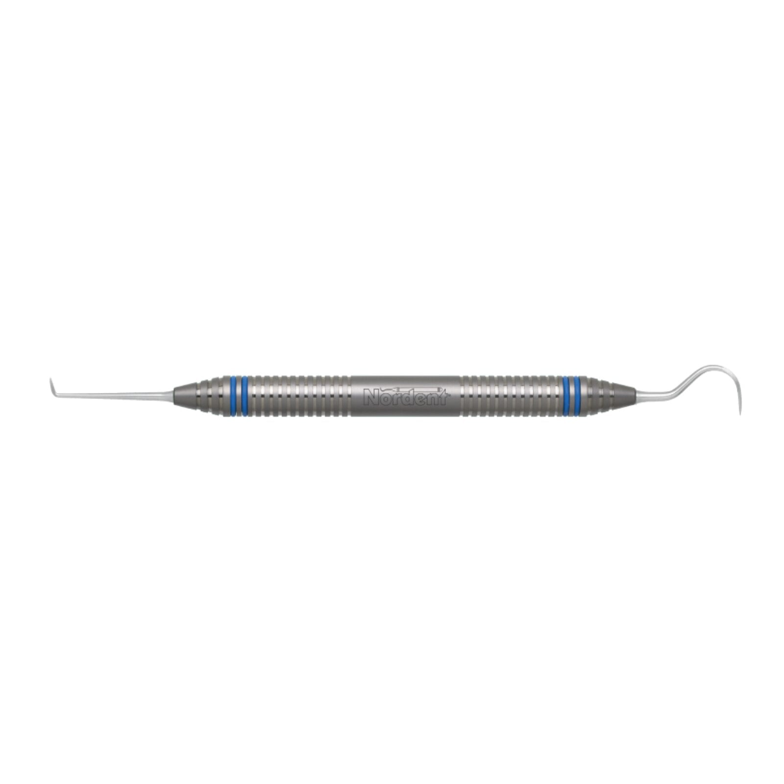 Nordent XDURA Double-Ended Anterior Scaler, Jaquette/Sickle Goldman Fox #21S-Towner #U15, DuraLite Round Handle, RENS21S-U15