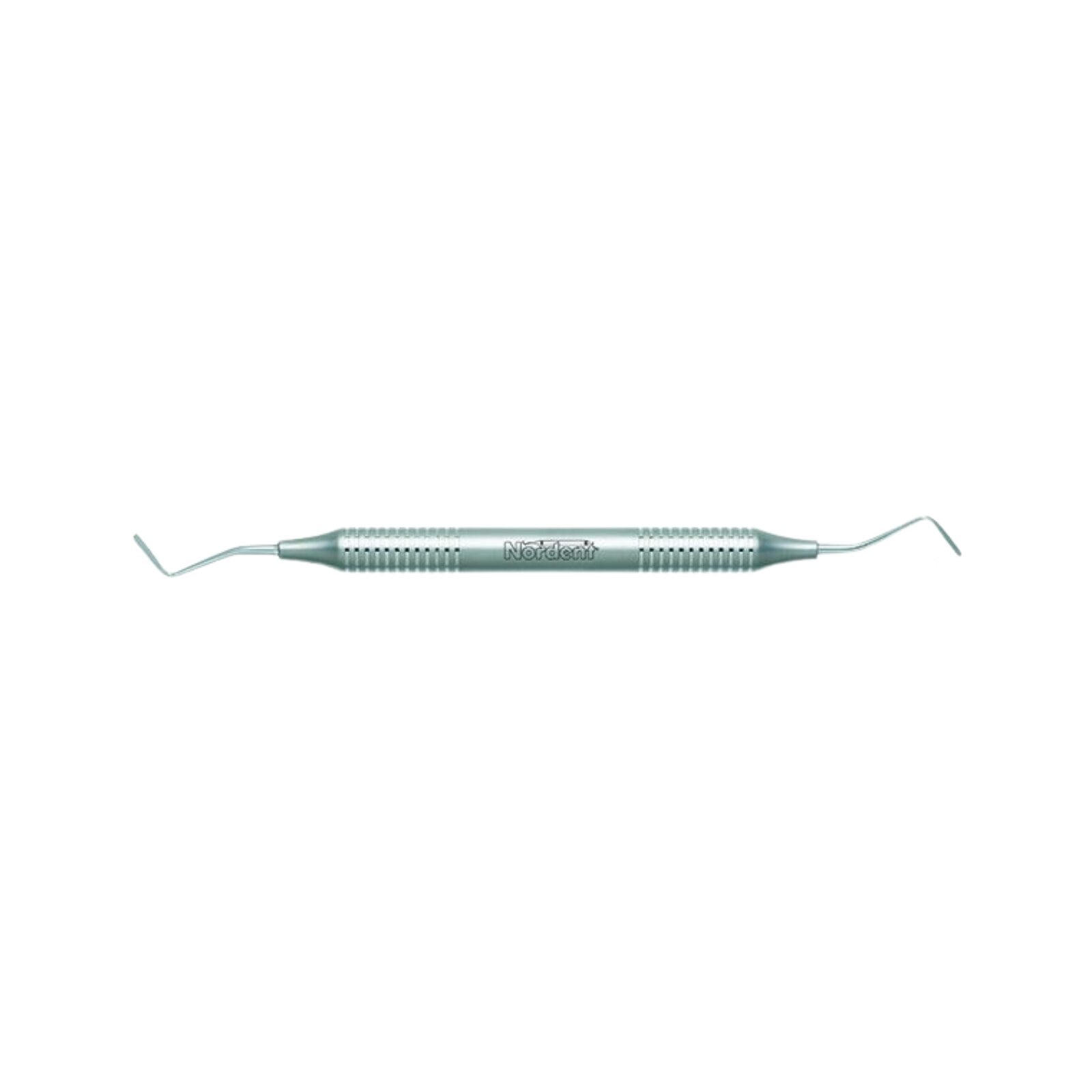 Nordent Gingival Cord Packer, Double-Ended, Plain, #213 Anatomical 45° Offset Blades, Medium Round Handle, RGPNP213