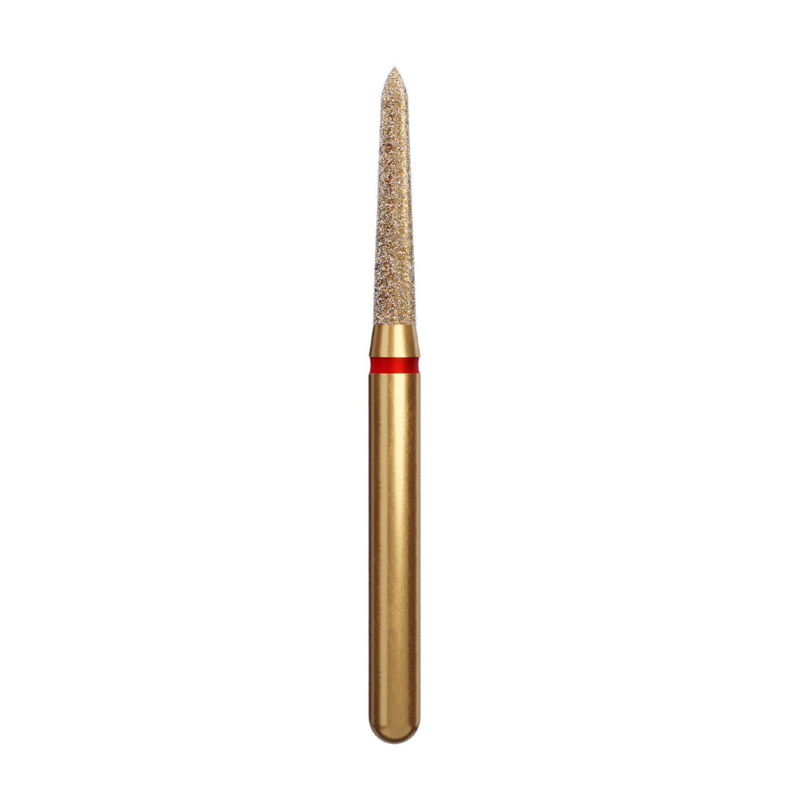 Alpen® Multi-Use Diamond Bur FG #878K-014, Curettage/Pointed Taper, Fine Grit, 1.4mm, Red, 5/Pk