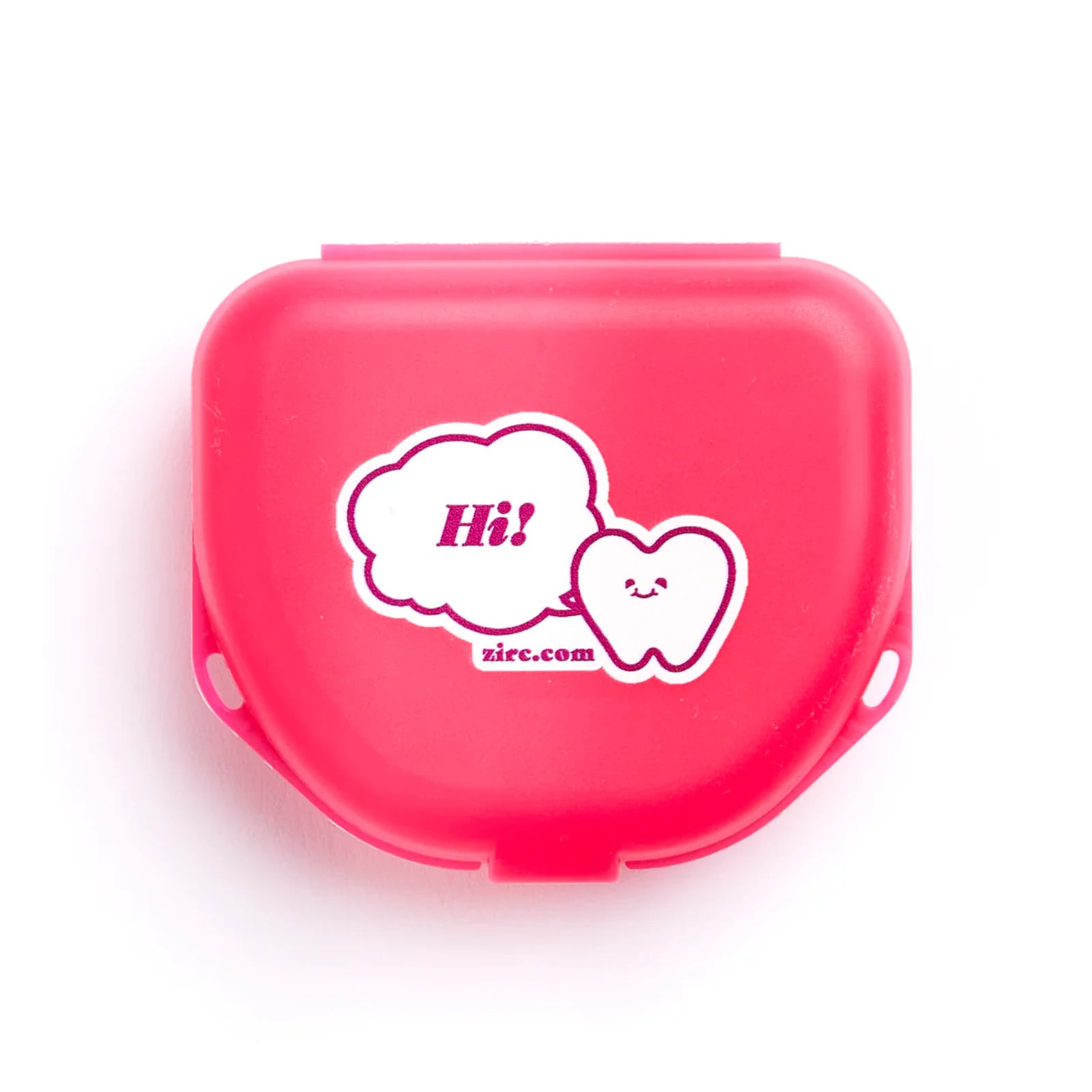 Zirc Imprinted Retainer Box, 1" Deep, Neon Pink, 144/Pack, 25V500S