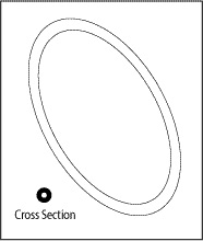 DCI International Sterilizer Door Gasket Kit w/Dam for M11, Includes Hoop, Dam & Gasket, 1/Pk, 2195