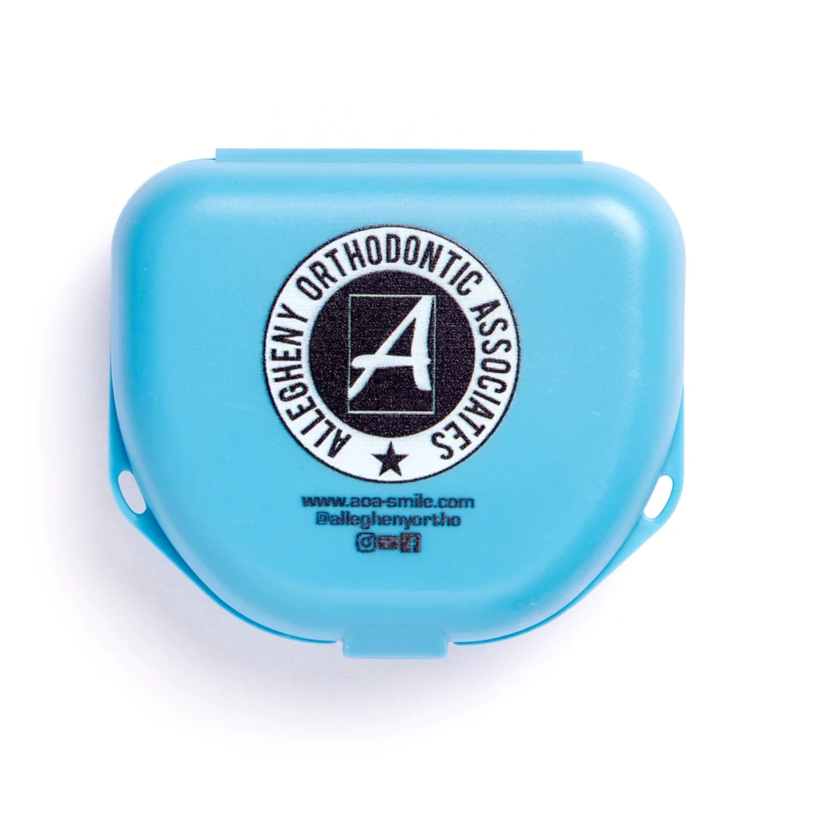 Zirc Imprinted Retainer Box, Neon Blue, 1" Deep, 144/Pack, 25V500N