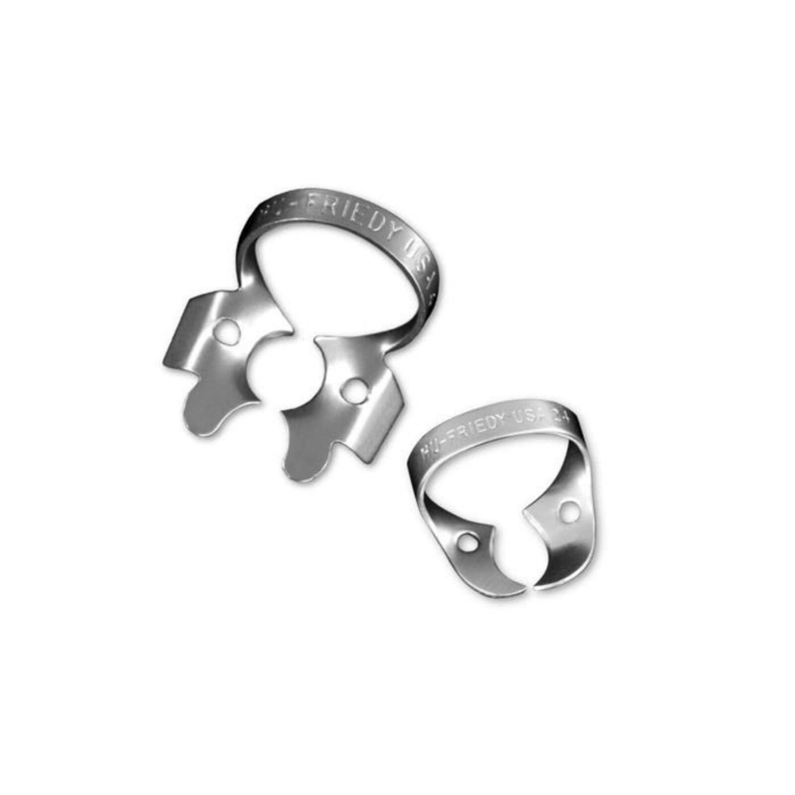 Hu-Friedy Satin Steel #22 Wingless Rubber Dam Clamp, Single Clamp, RDCM22