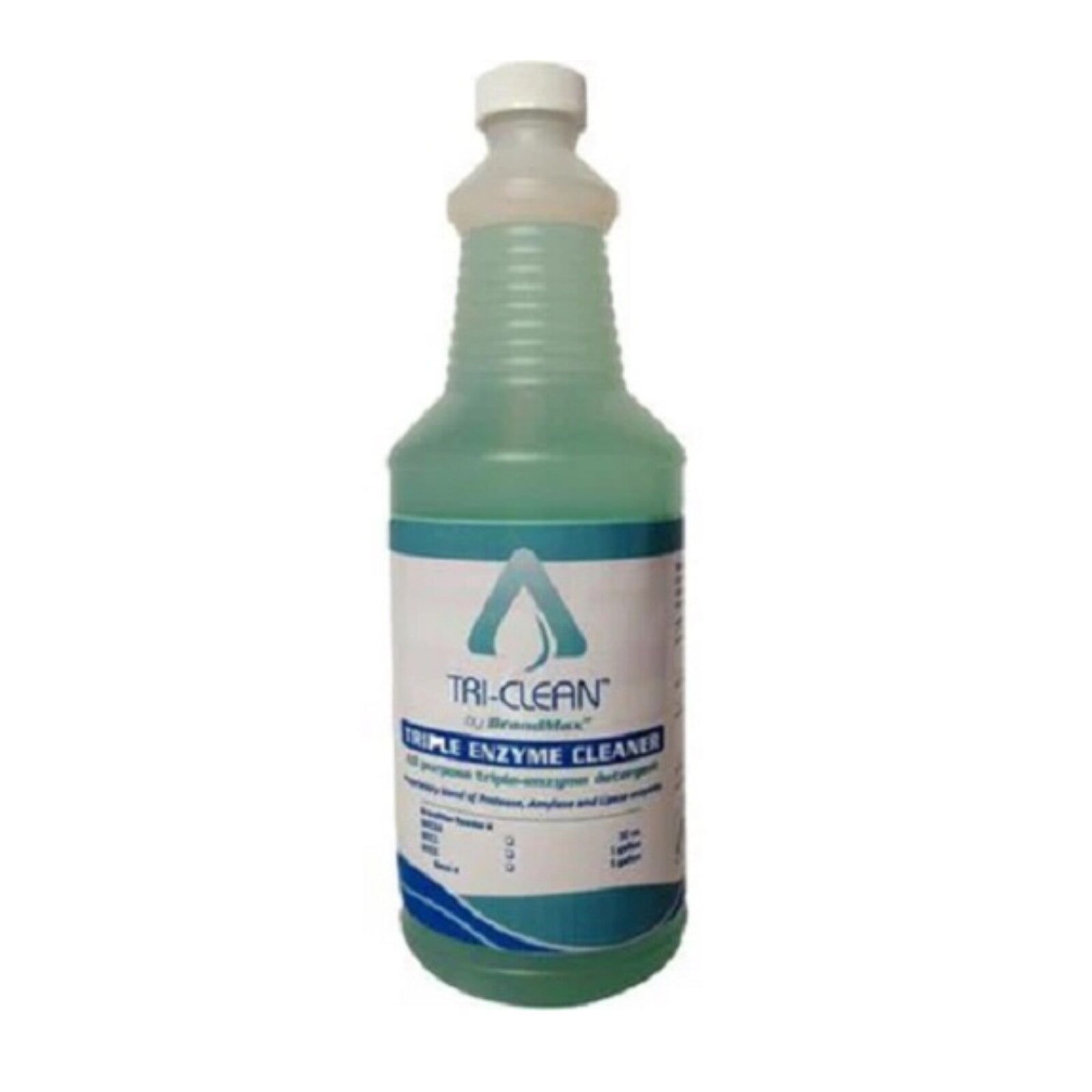 Tri-Clean Triple Enzymatic Cleaner Concentrate, Pre-Measured, 32 oz (1 Quart) Bottle, BEC32PM