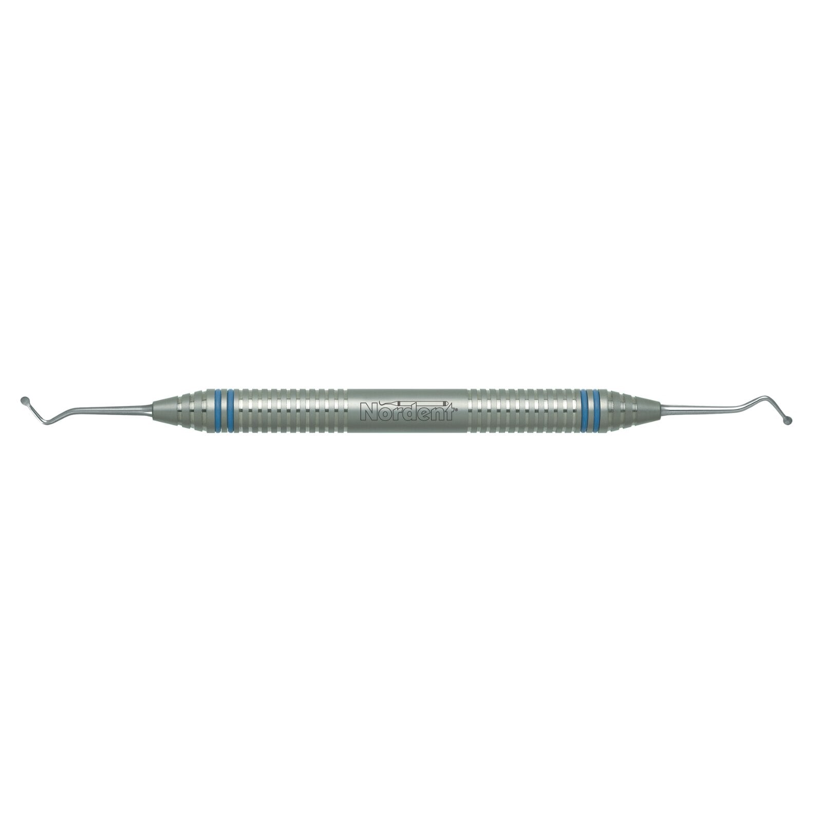 Nordent Excavator DE Spoon #3 (Size #19), 2.0 mm Head, Double End, DuraLite ColorRings Handle, Stainless Steel